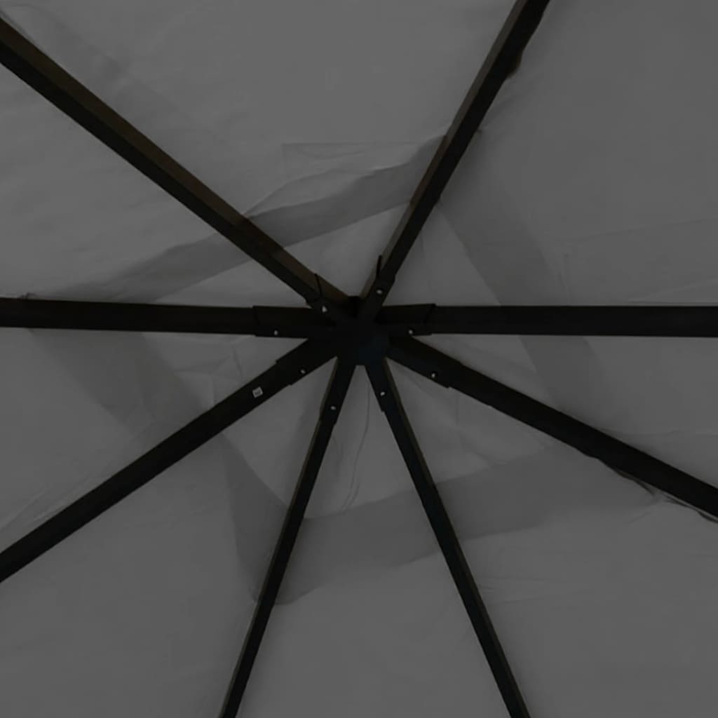 Pavillon 4x4x3 m Anthrazit 180 g/m²