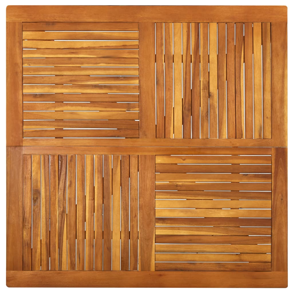 Gartentisch 120x120x75 cm Akazie Massivholz