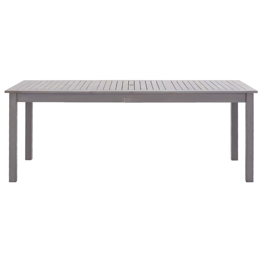 Gartentisch Grau 200x90x74 cm Akazie Massivholz