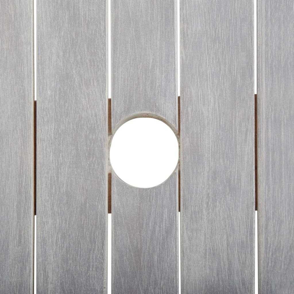 Gartentisch Grau 200x90x74 cm Akazie Massivholz