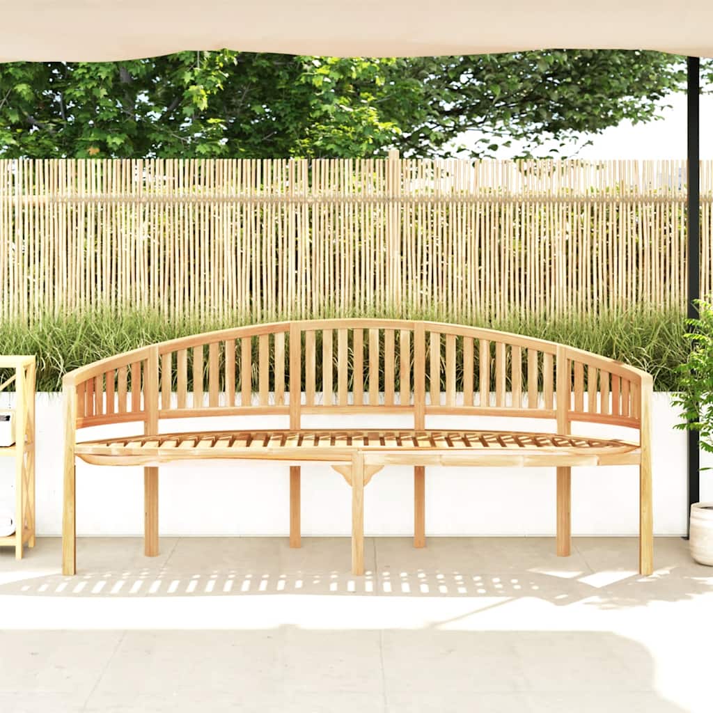 Bananenbank 200 cm Massivholz Teak