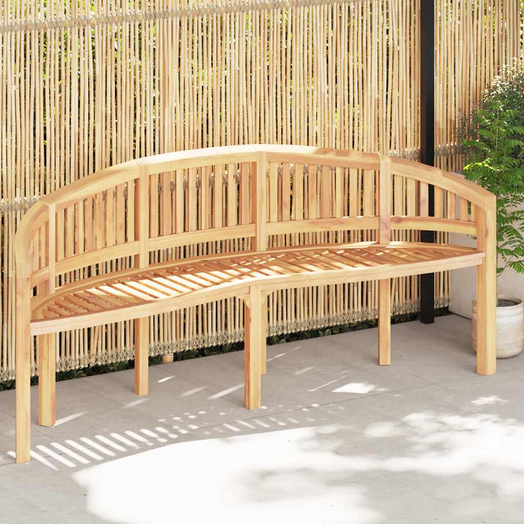 Bananenbank 200 cm Massivholz Teak