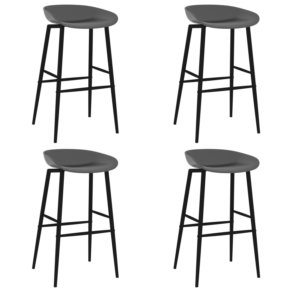 5-tlg. Bar-Set Schwarz und Grau