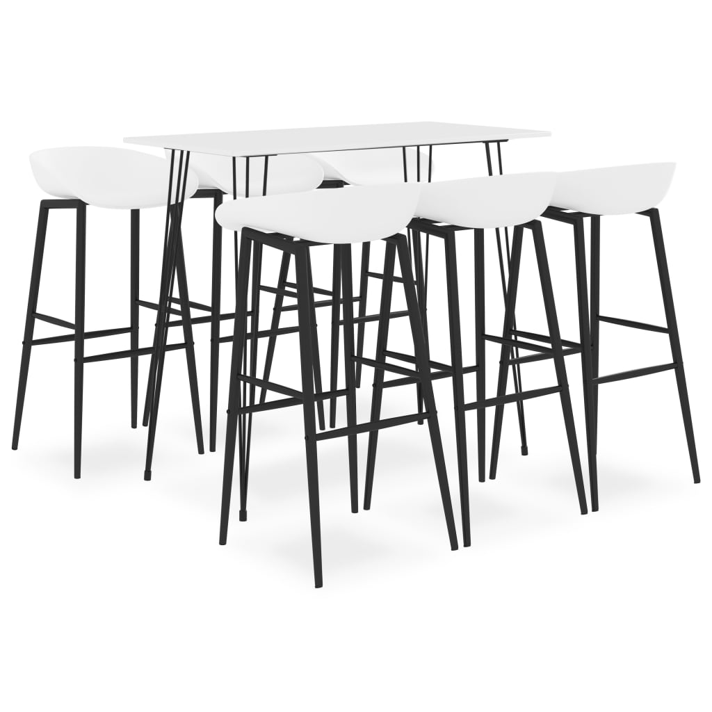 7-tlg. Bar-Set Weiß