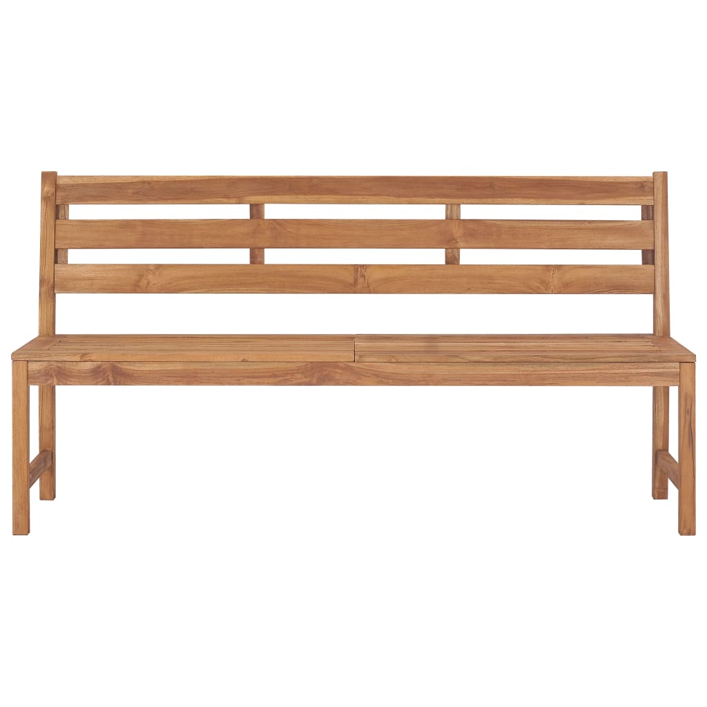Gartenbank 170 cm Massivholz Teak