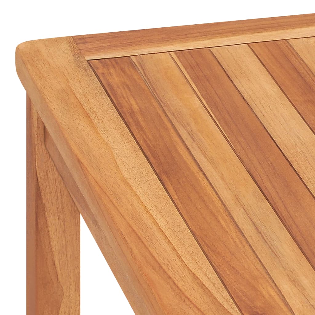 Garten-Esstisch 120x120x77 cm Teak Massivholz