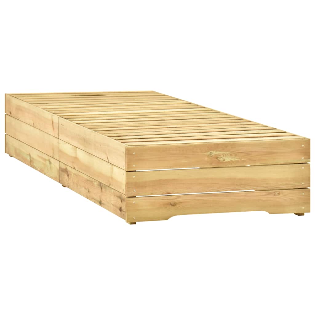 Sonnenliege Grün Imprägniertes Kiefernholz