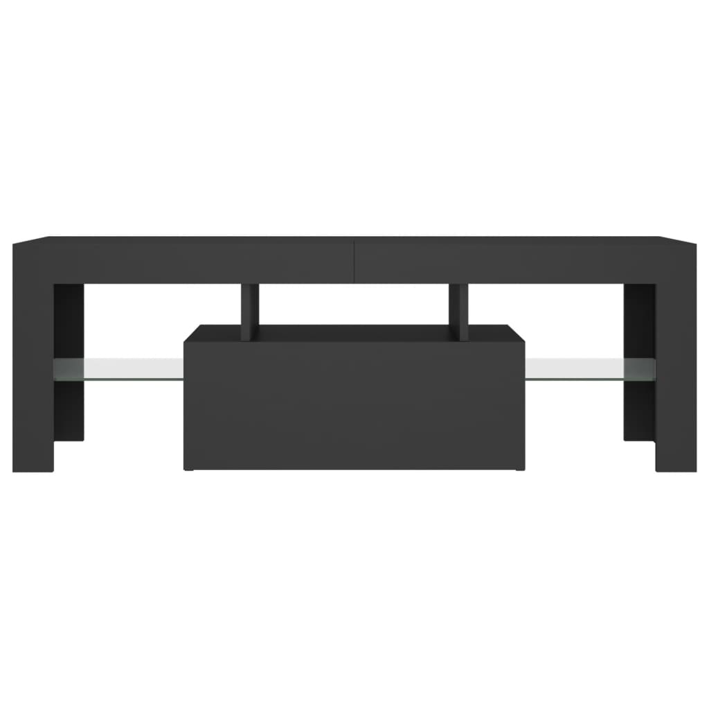 TV-Schrank mit LED-Leuchten Grau 120x35x40 cm