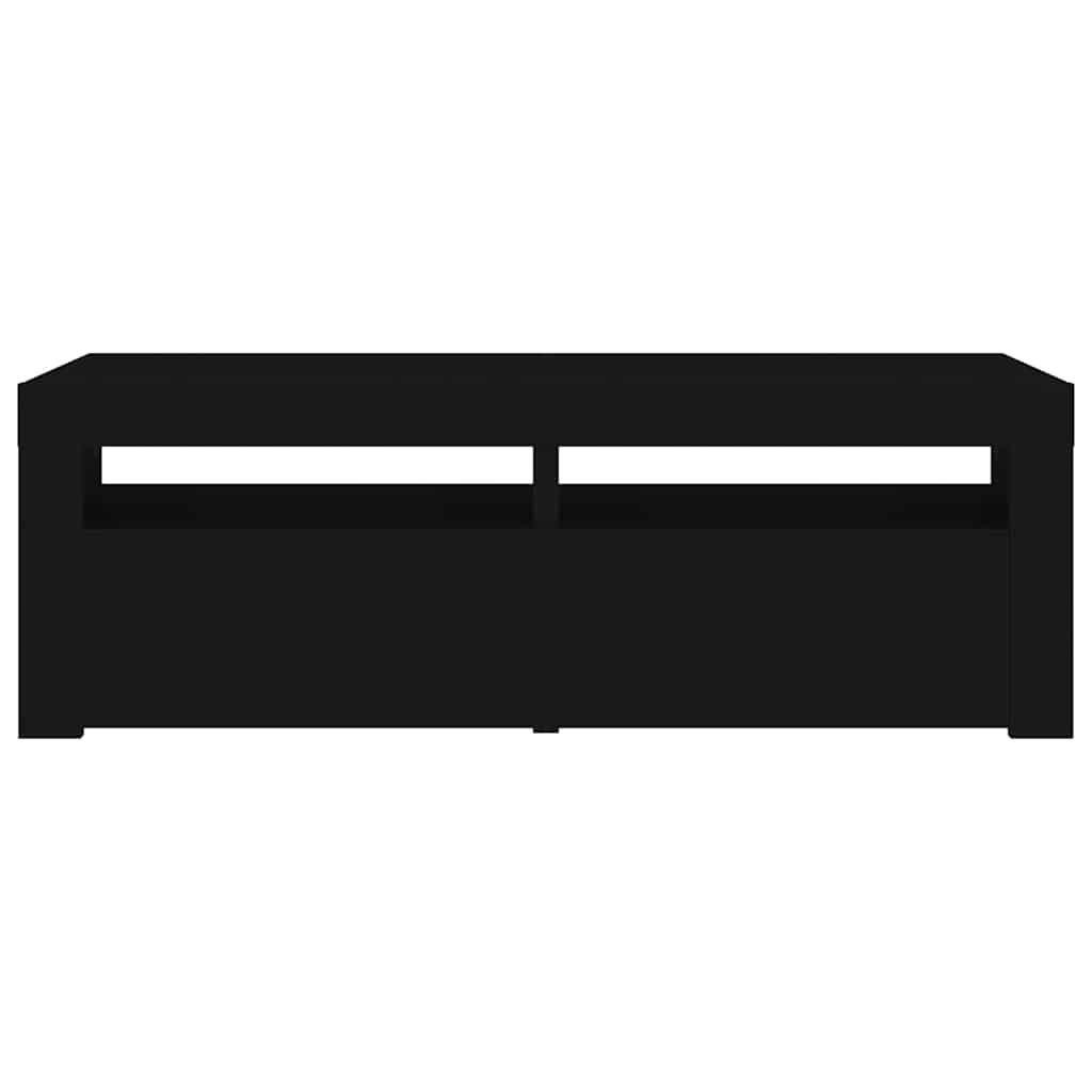 TV-Schrank mit LED-Leuchten Schwarz 120x35x40 cm