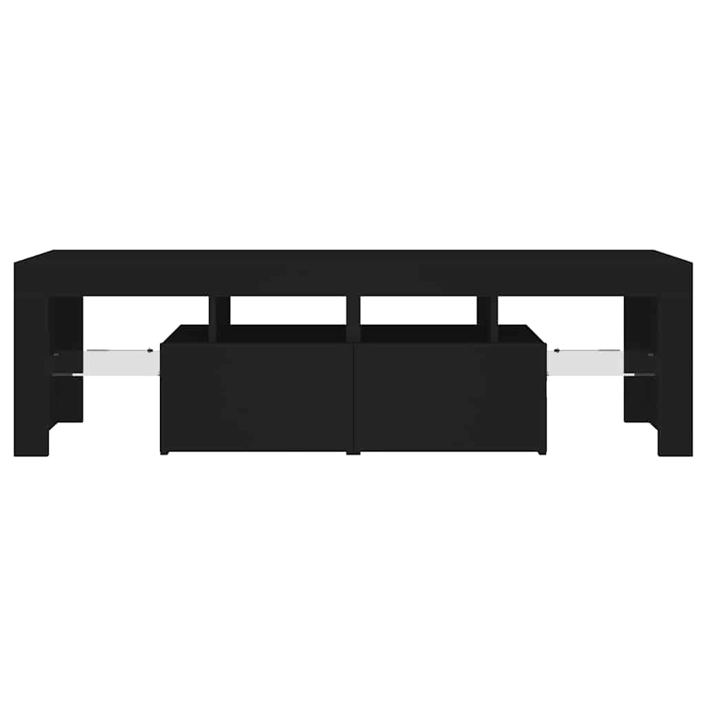 TV-Schrank mit LED-Beleuchtung Schwarz 140x36,5x40 cm