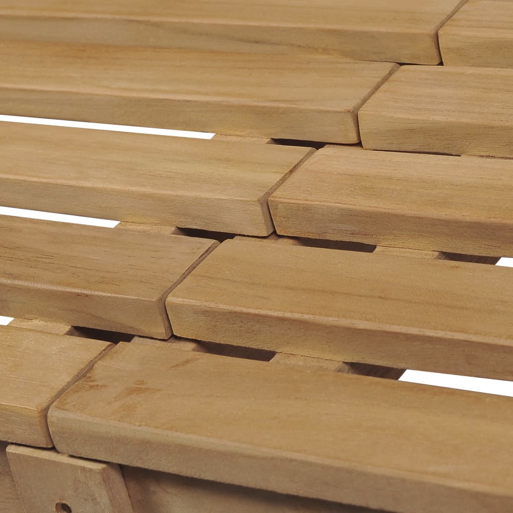 Gartenbank 175 cm Massivholz Teak
