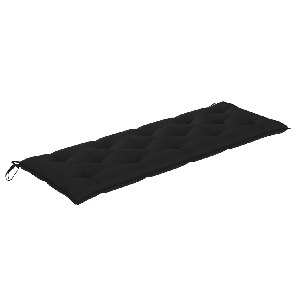 3-Sitzer-Gartenbank mit Auflage 150 cm Massivholz Eukalyptus