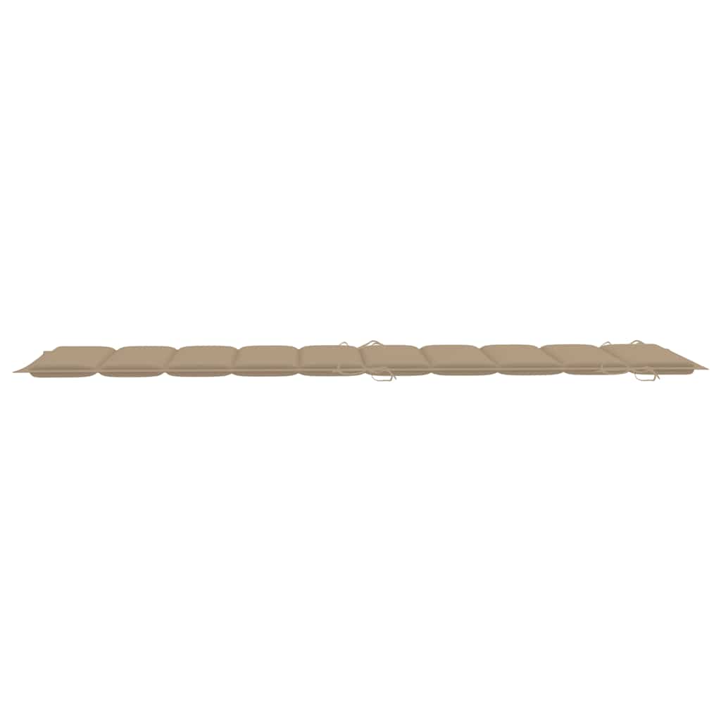 Schaukelliege mit Auflage Massivholz Teak