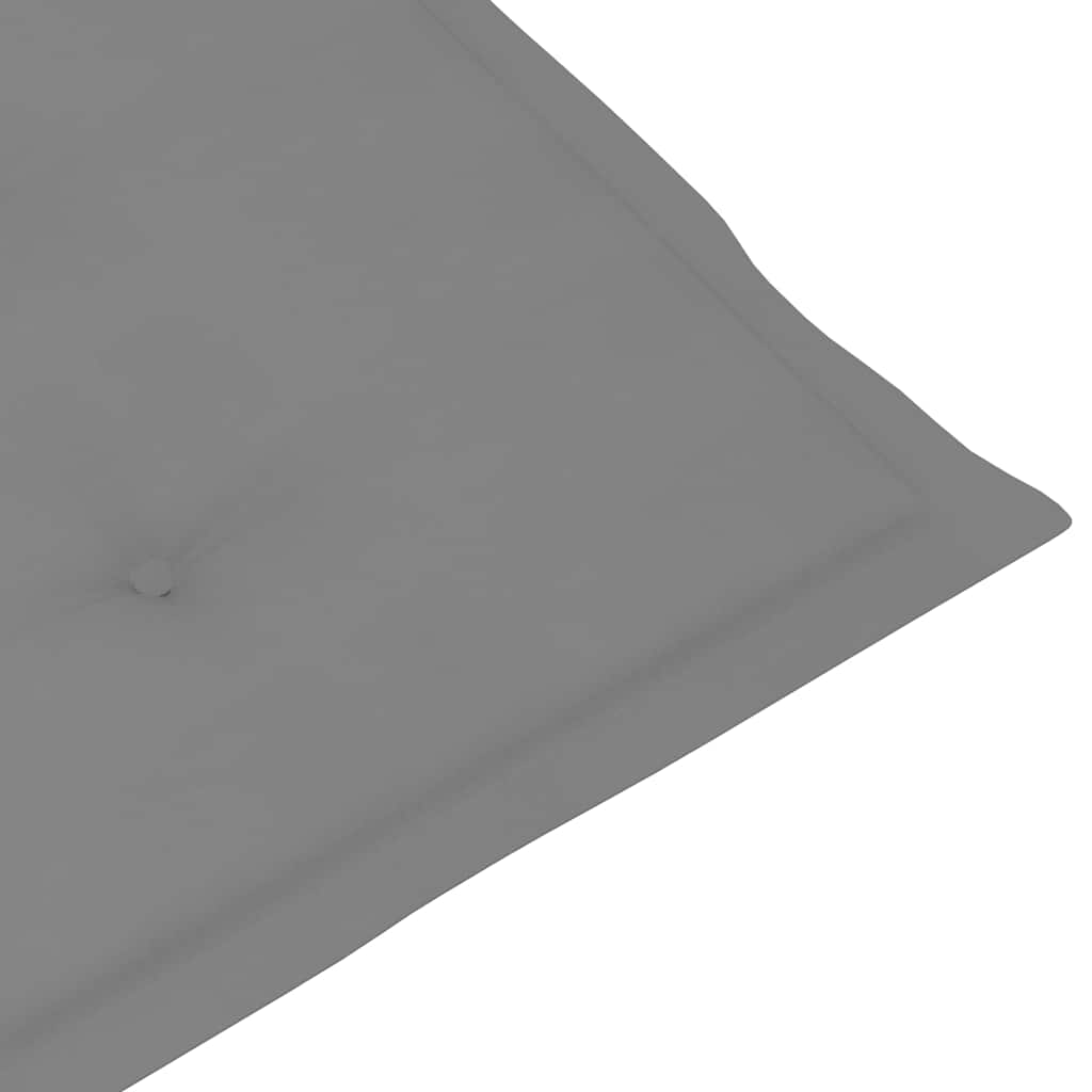 Liegestuhl mit Fußstütze und Auflage Massivholz Akazie