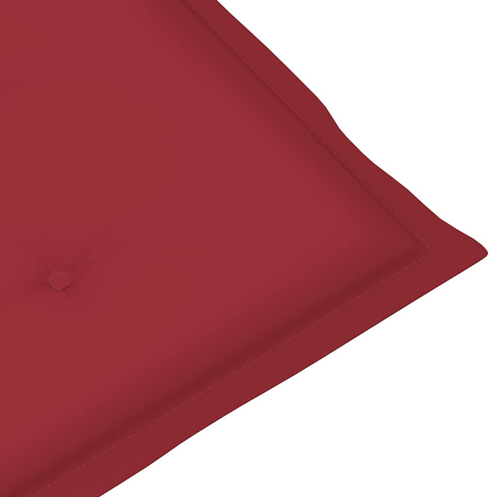 Liegestuhl mit Fußstütze und Auflage Massivholz Akazie