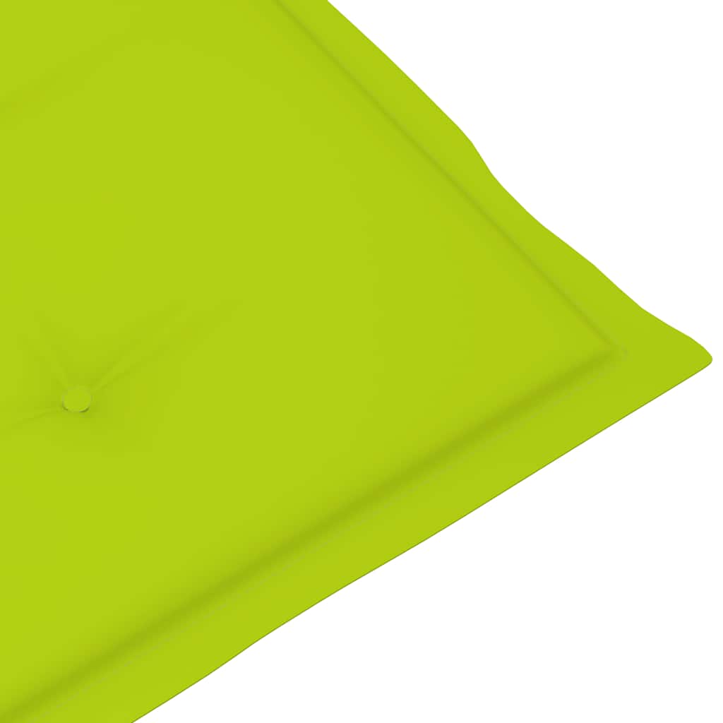 Liegestuhl mit Fußstütze und Auflage Massivholz Akazie