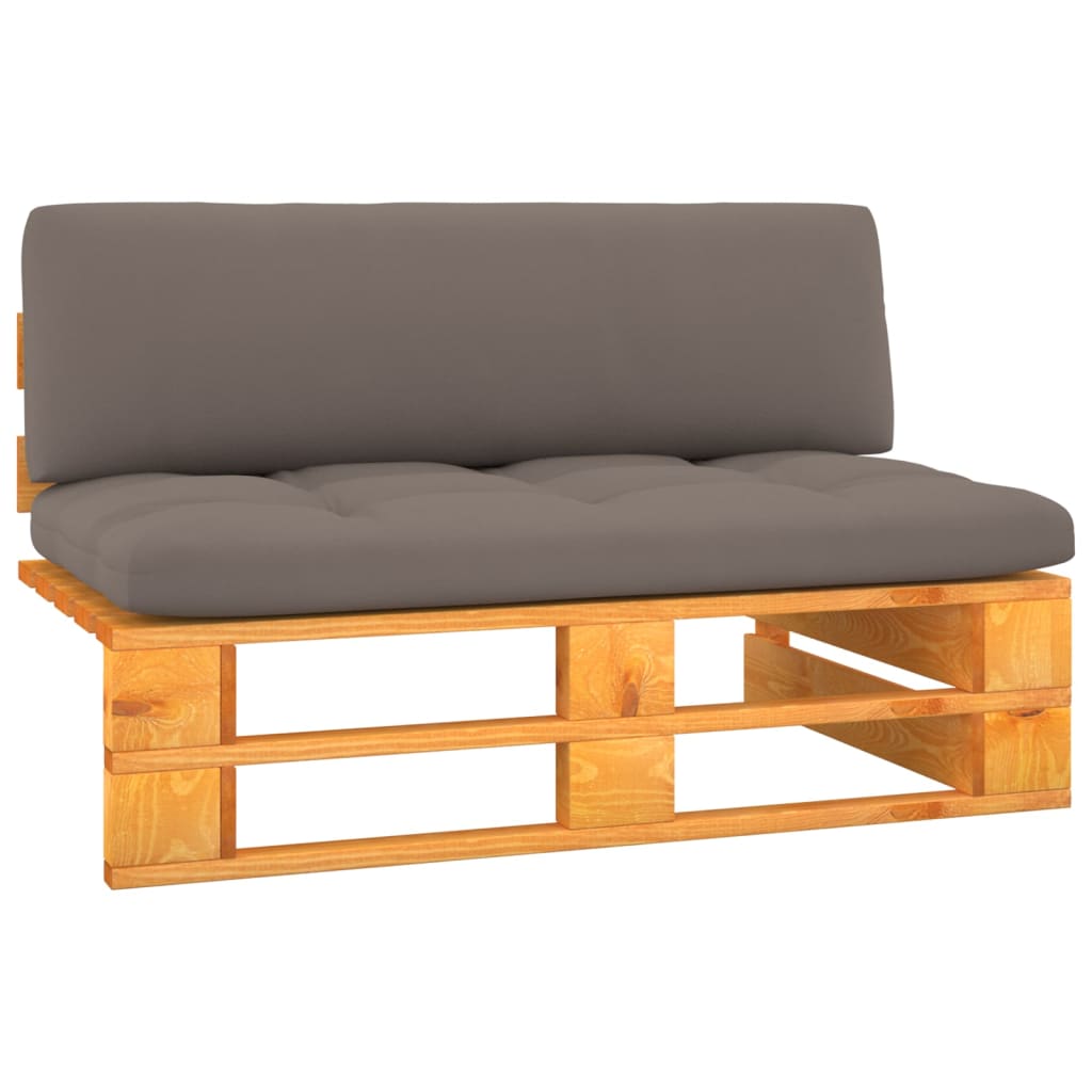 Garten-Mittelsofa Paletten Honigbraun Imprägniertes Kiefernholz