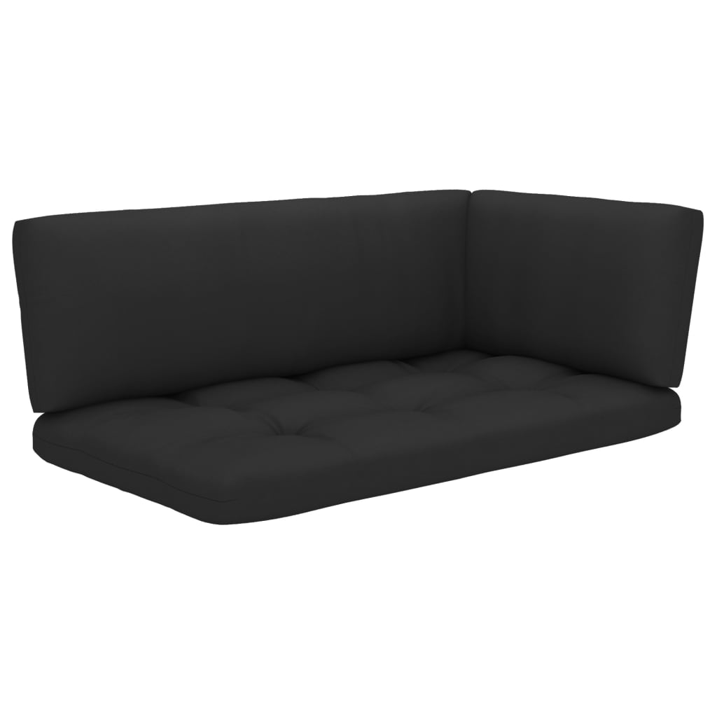 Outdoor-Ecksofa Paletten Kiefernholz Imprägniert Grau