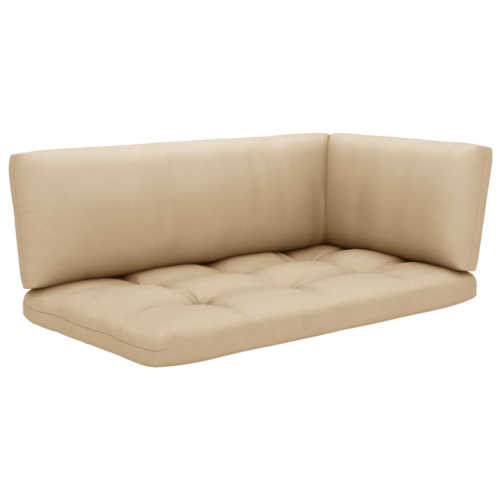 Outdoor-Ecksofa Paletten Kiefernholz Imprägniert Weiß