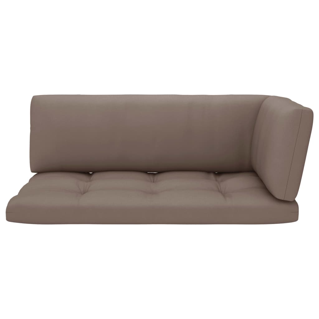 Garten-Ecksofa aus Paletten Schwarz Imprägniertes Kiefernholz