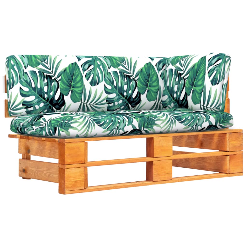 Garten-Ecksofa aus Paletten Honigbraun Kiefernholz Imprägniert