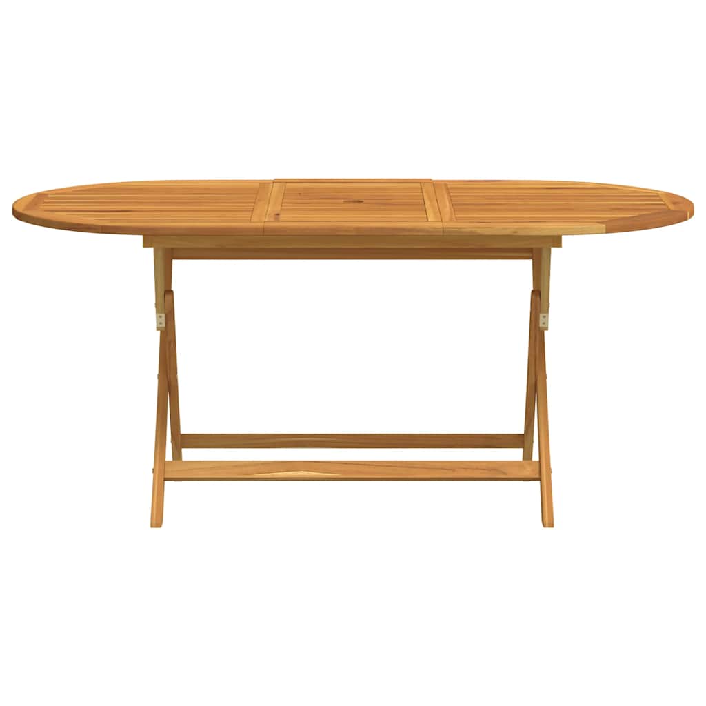 Klappbarer Gartentisch 160x85x75 cm Massivholz Eukalyptus