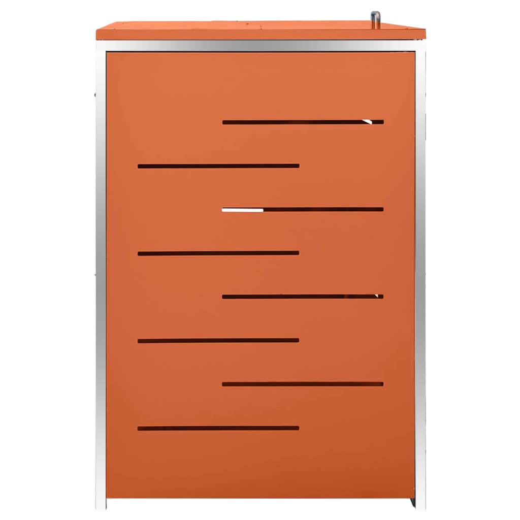 Mülltonnenbox für 4 Tonnen 276,5x77,5x112,5 cm Edelstahl
