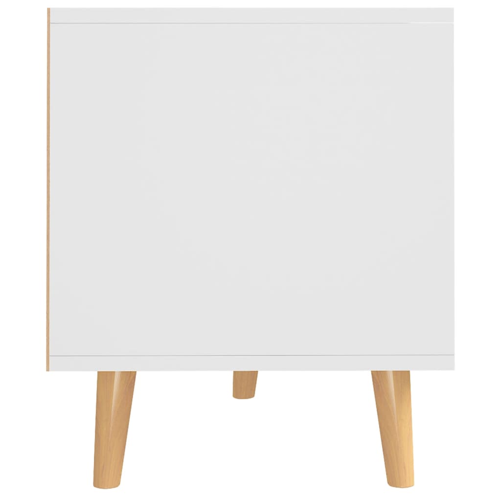 TV-Schrank Weiß und Sonoma-Eiche 90x40x48,5 cm Holzwerkstoff