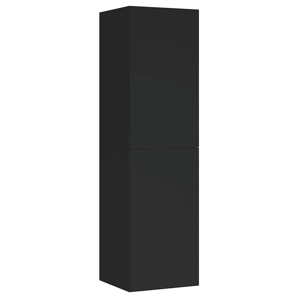 TV-Schränke 2 Stk. Schwarz 30,5x30x110 cm Holzwerkstoff