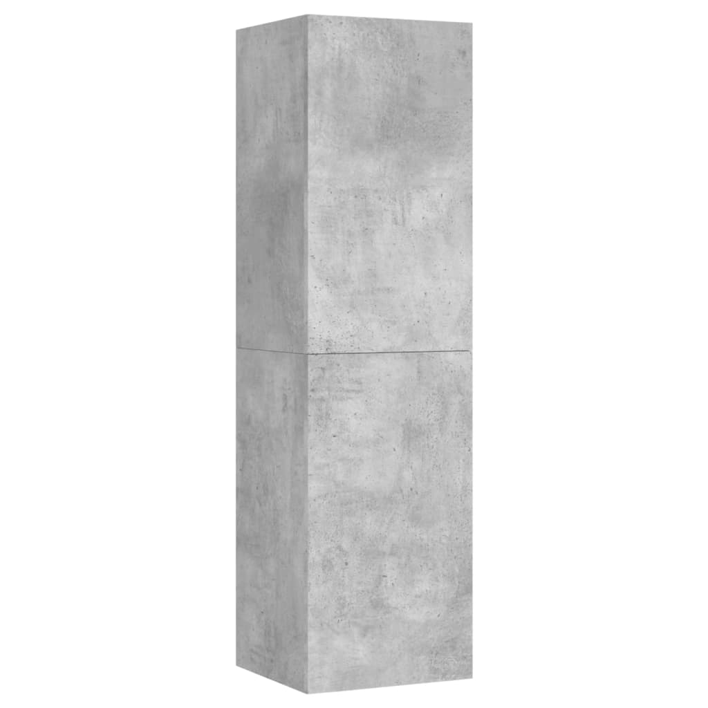 TV-Schränke 2 Stk. Betongrau 30,5x30x110 cm Holzwerkstoff