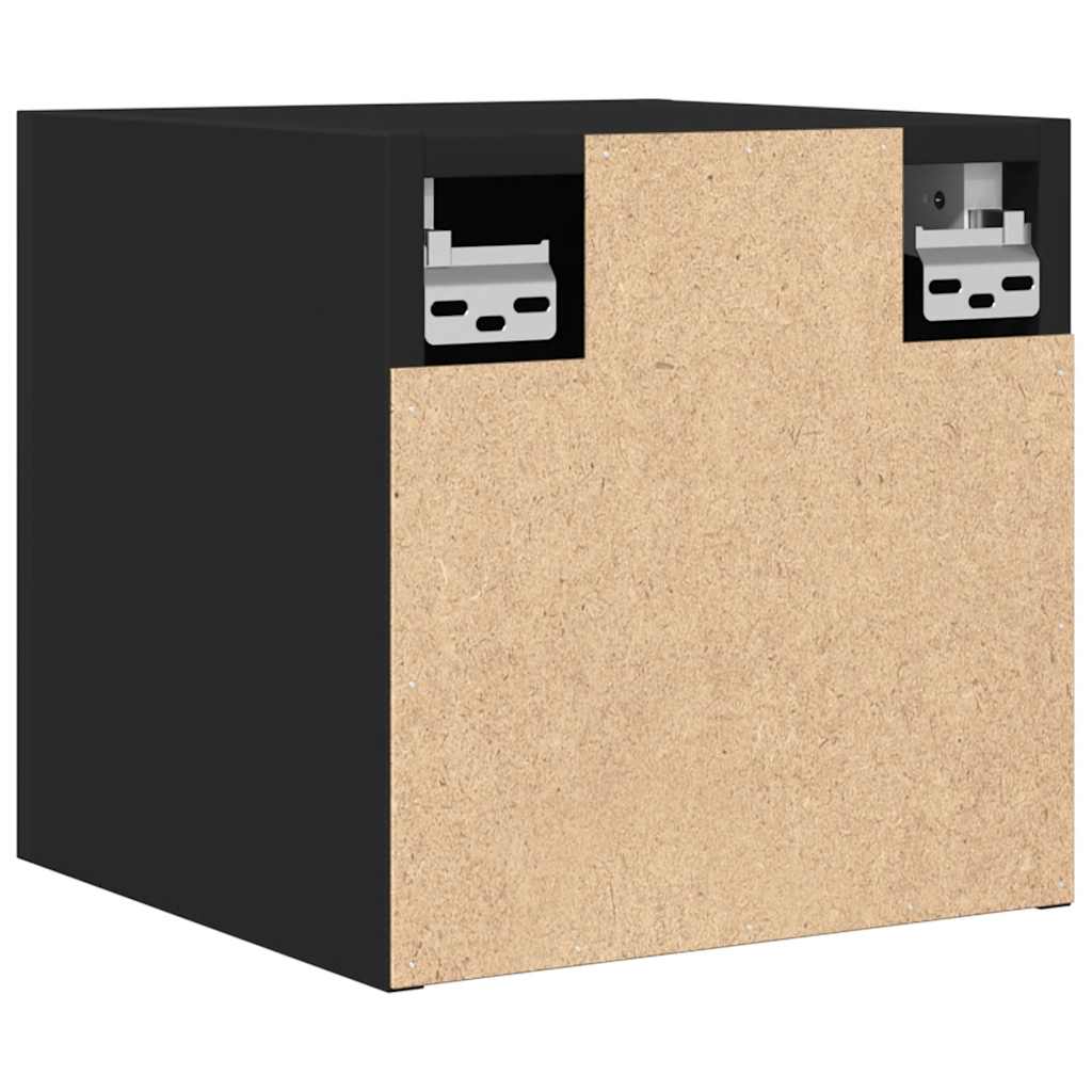 TV-Wandschränke 4 Stk. Schwarz 30,5x30x30 cm