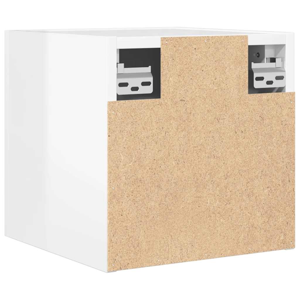 TV-Wandschränke 4 Stk. Hochglanz-Weiß 30,5x30x30 cm