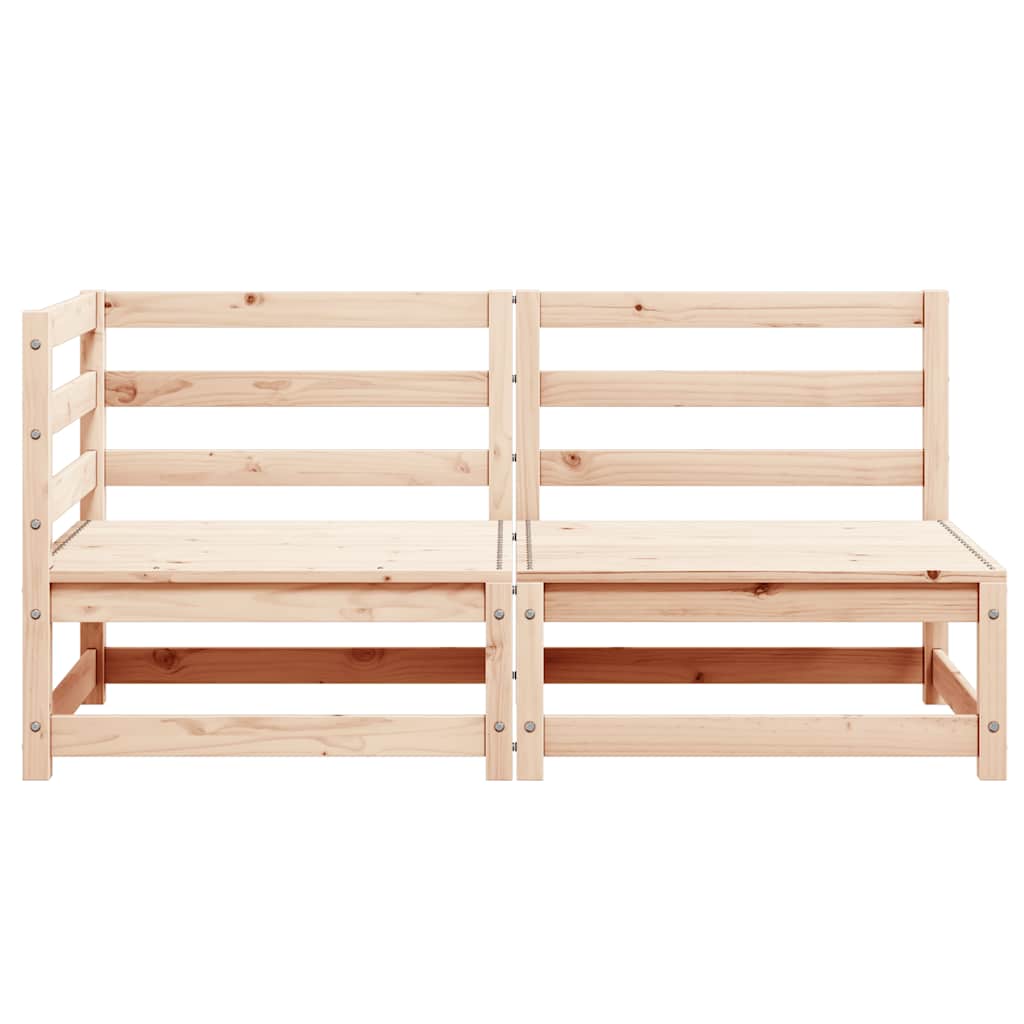 2-tlg. Garten-Lounge-Set Massivholz Kiefer