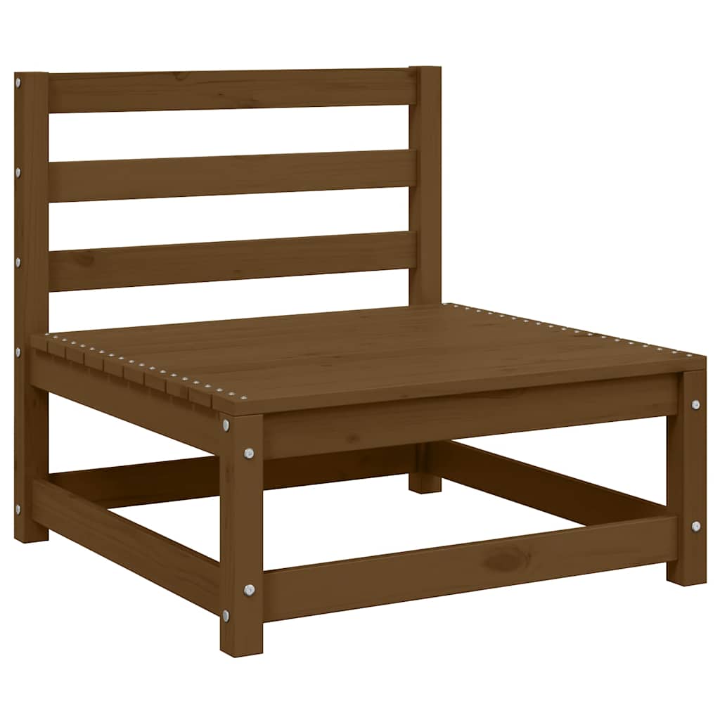 3-tlg. Garten-Lounge-Set Honigbraun Massivholz Kiefer