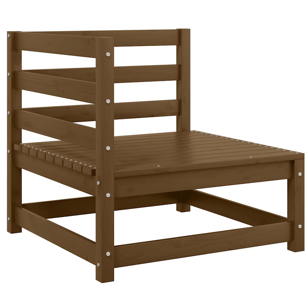 3-tlg. Garten-Lounge-Set Honigbraun Massivholz Kiefer