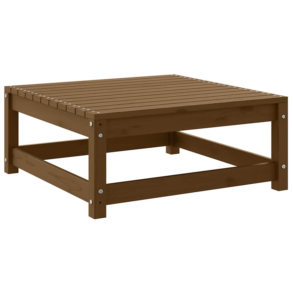 3-tlg. Garten-Lounge-Set Honigbraun Massivholz Kiefer