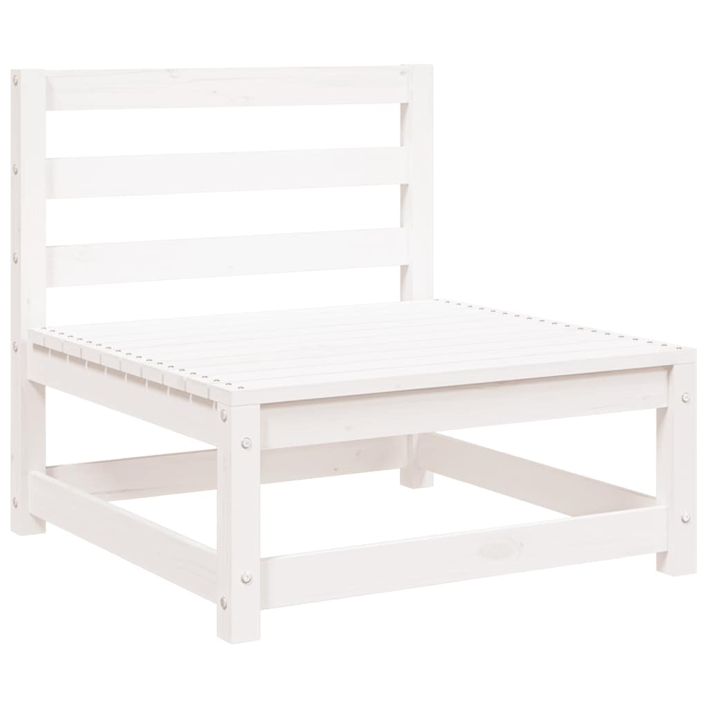 Garten-Mittelsofas mit Anthrazit Kissen 2 Stk Massivholz Kiefer