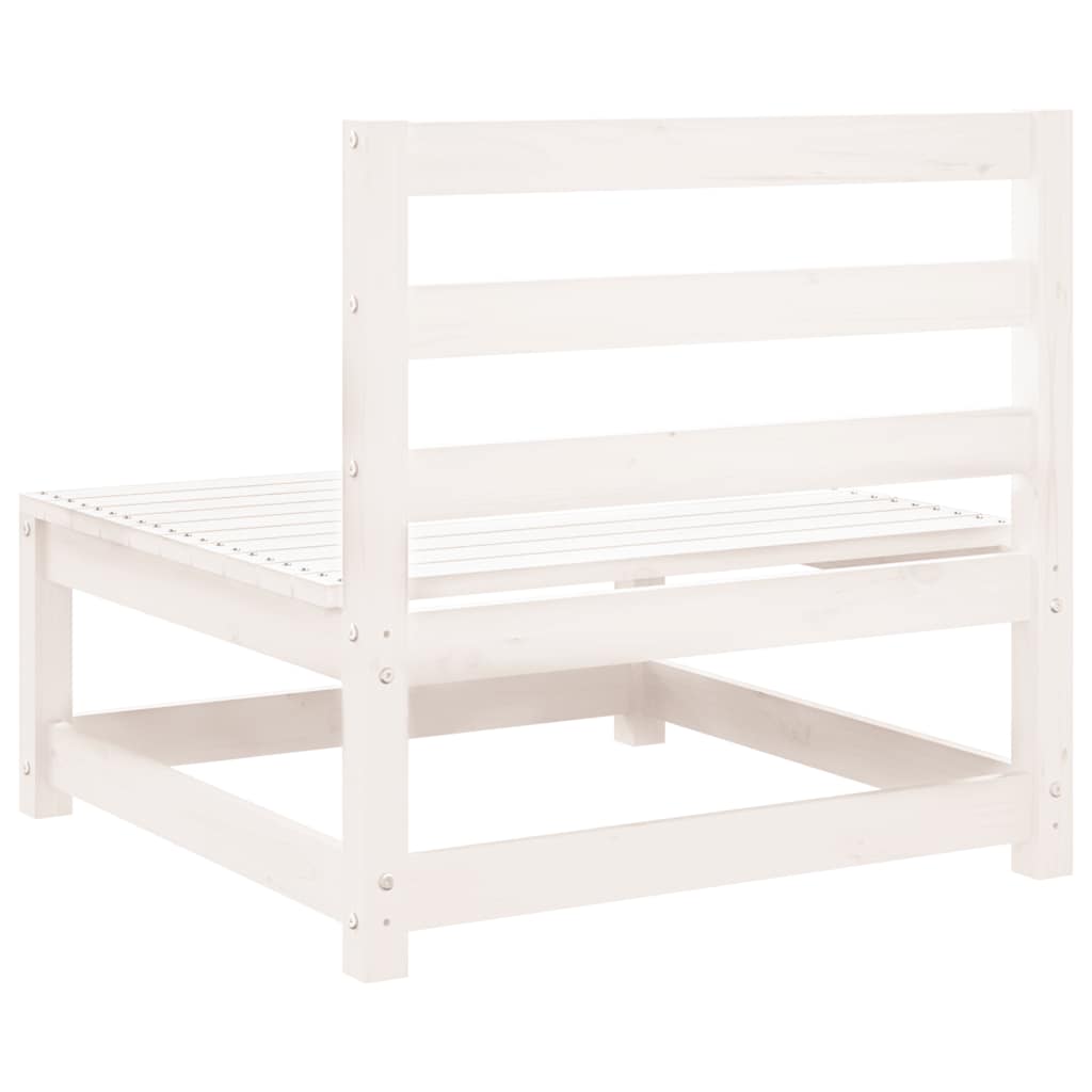 Garten-Mittelsofas mit Anthrazit Kissen 2 Stk Massivholz Kiefer