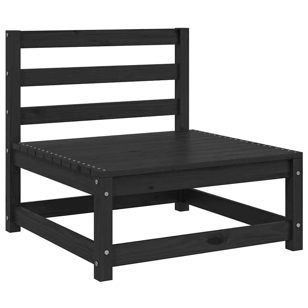 Garten-Mittelsofas mit Anthrazit Kissen 2 Stk Massivholz Kiefer