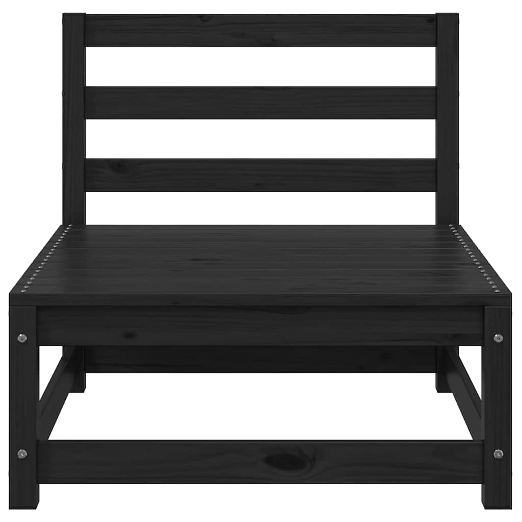 Garten-Mittelsofas mit Anthrazit Kissen 2 Stk Massivholz Kiefer