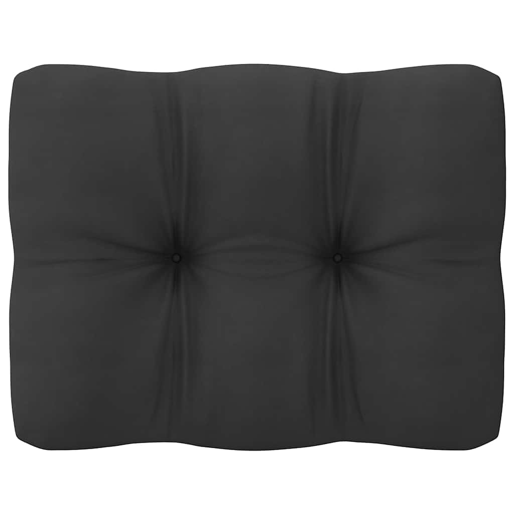 Garten-Mittelsofas mit Anthrazit Kissen 2 Stk Massivholz Kiefer