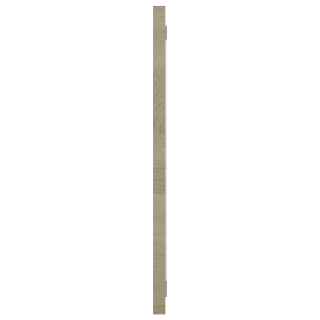 Badmöbel-Set Weiß und Sonoma-Eiche Holzwerkstoff