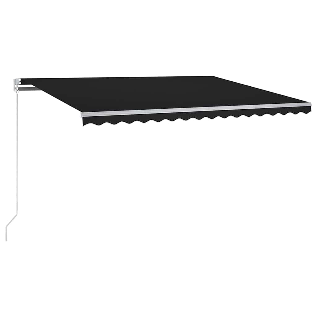Automatische Markise mit LED & Windsensor 350x250 cm Anthrazit