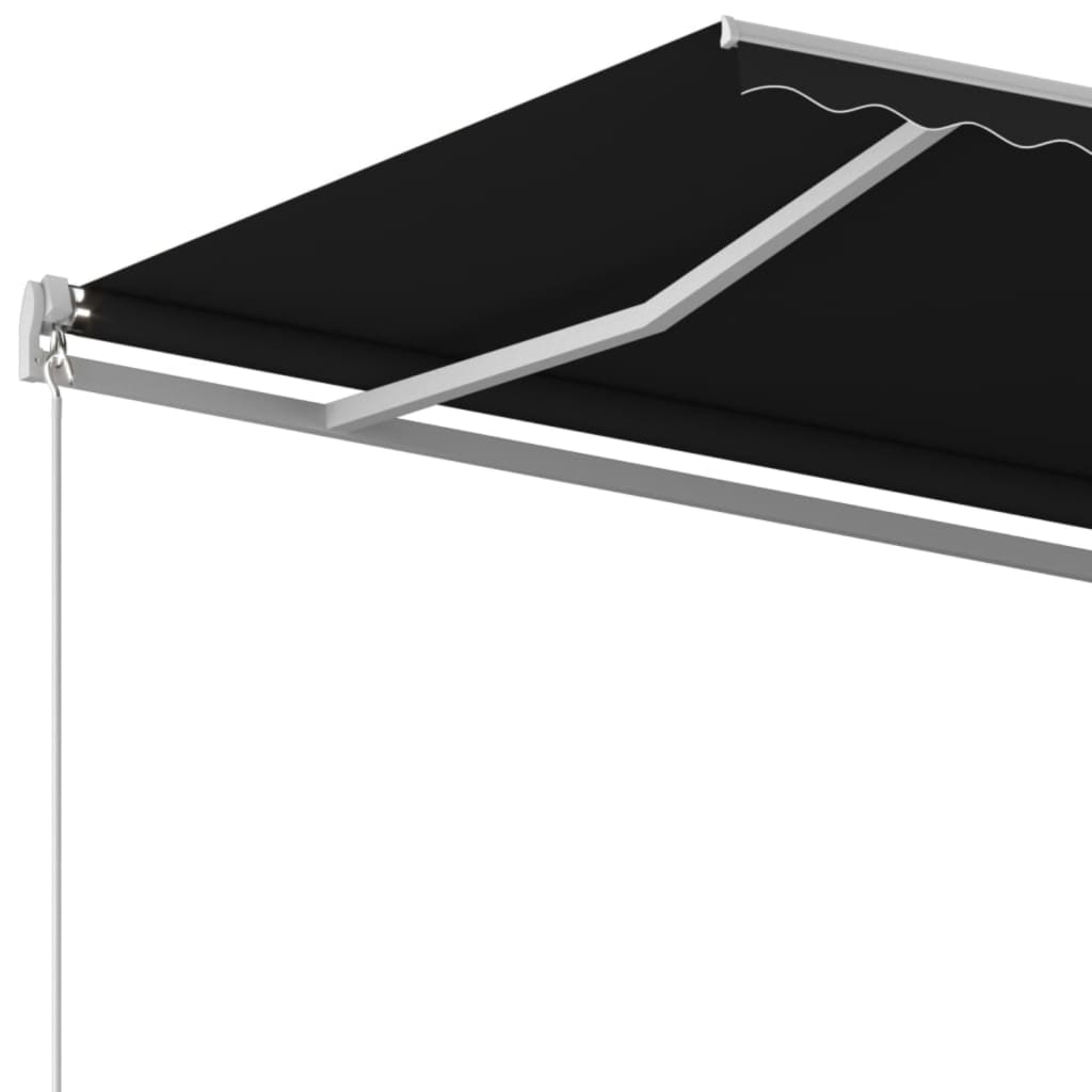 Markise Manuell Einziehbar 450x300 cm Anthrazit