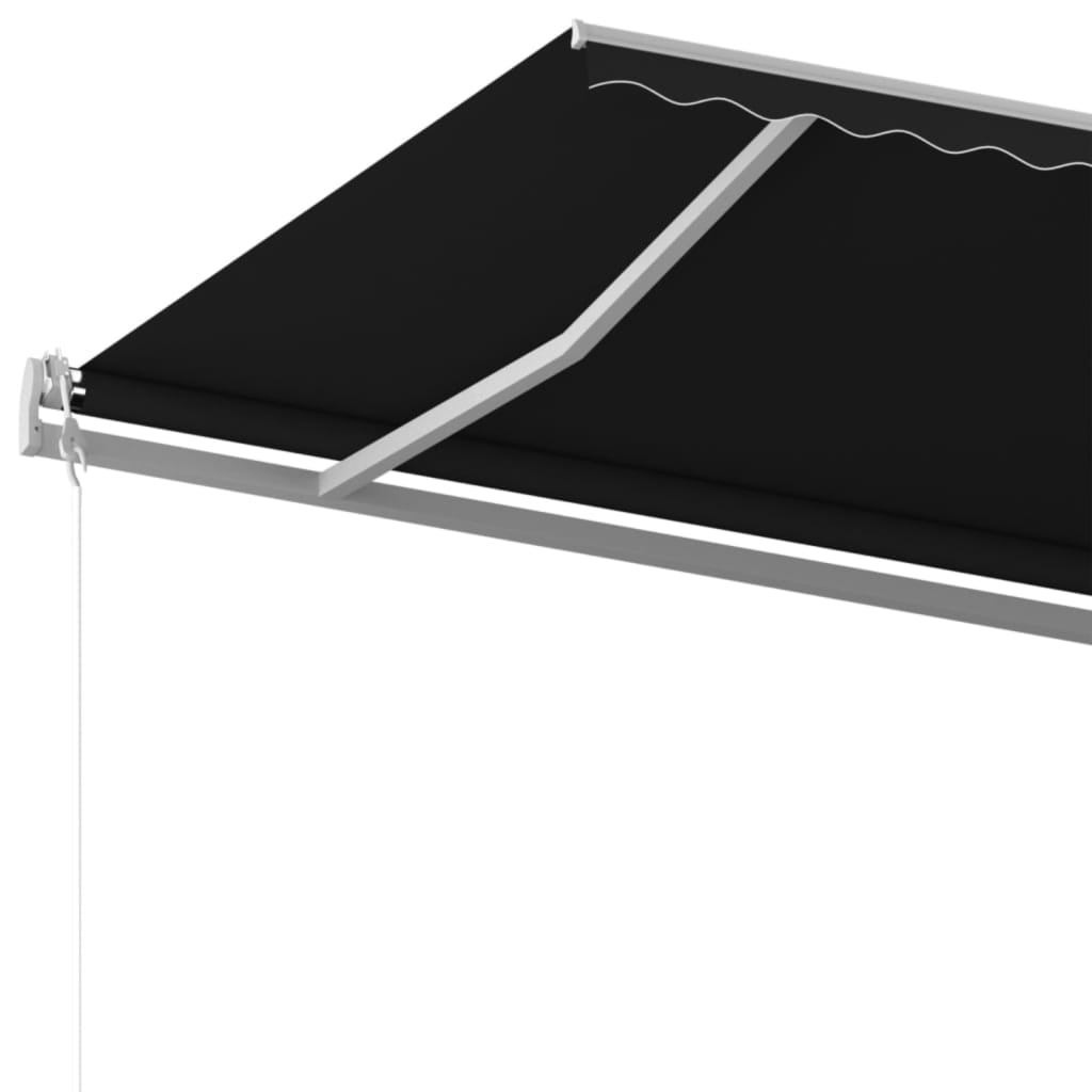 Markise Manuell Einziehbar 500x300 cm Anthrazit