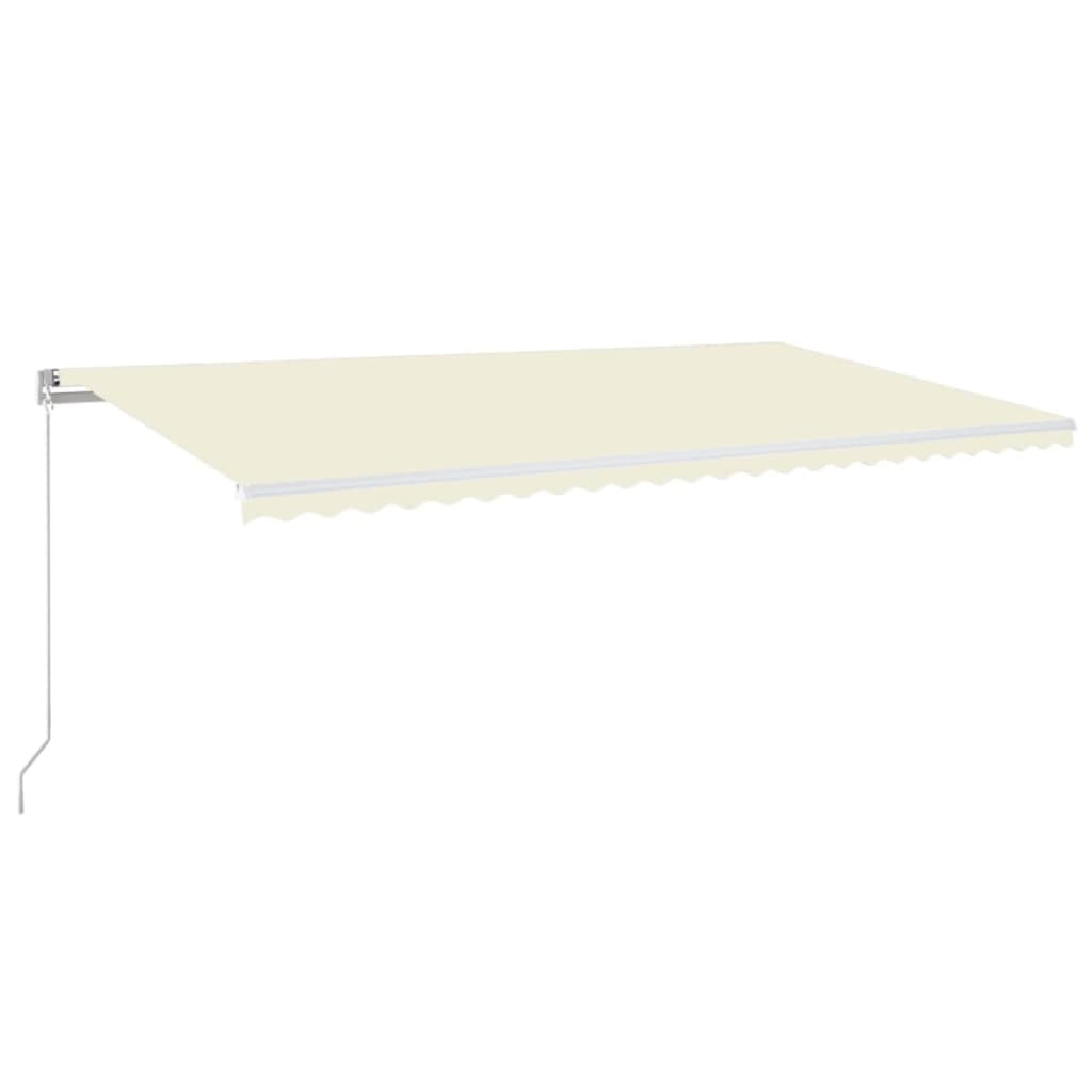 Markise Manuell Einziehbar 600x300 cm Creme