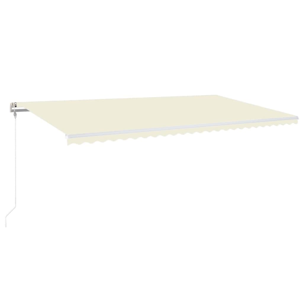 Markise Automatisch Einziehbar 600x300 cm Creme