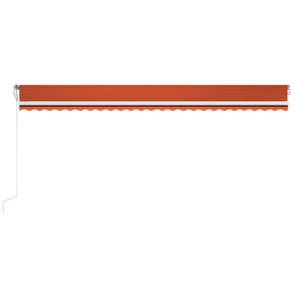 Markise Automatisch Einziehbar 600x300 cm Orange und Braun