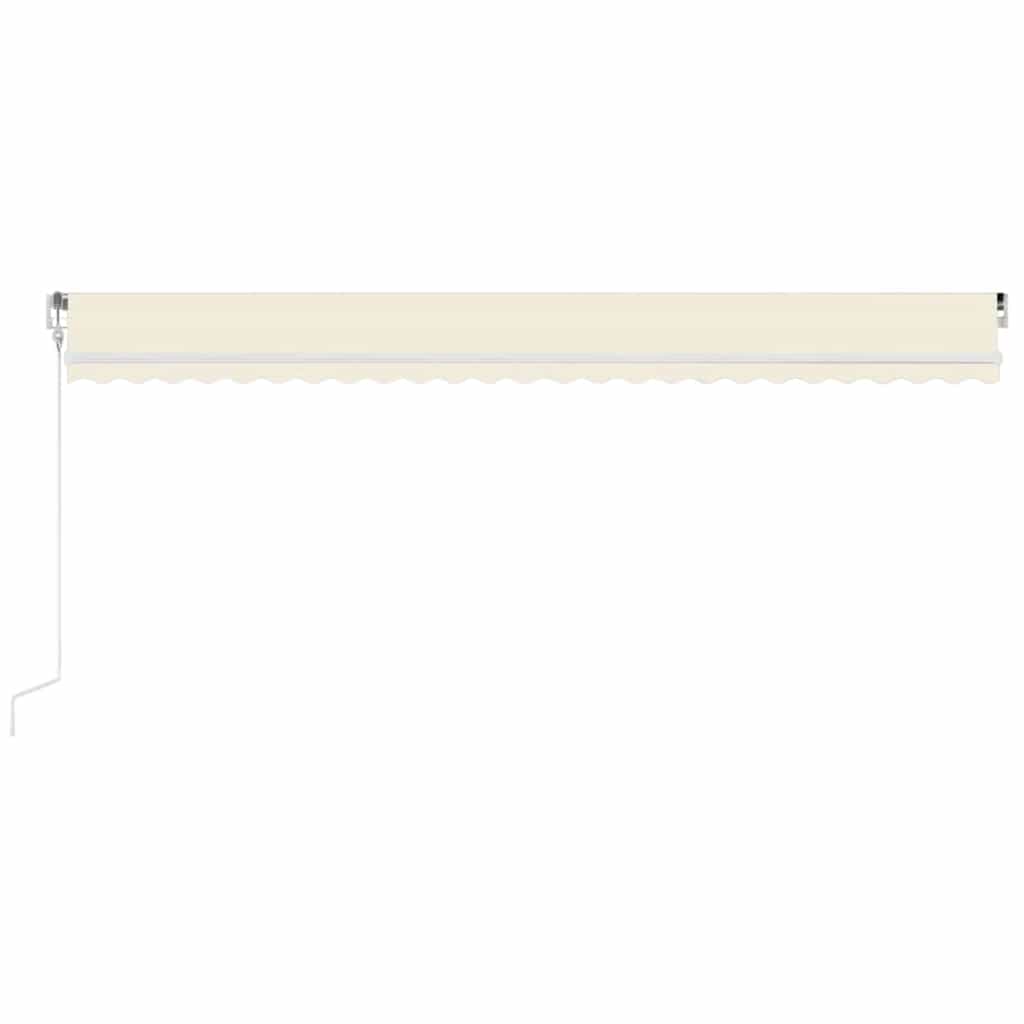 Automatische Markise mit LED & Windsensor 600x300 cm Creme