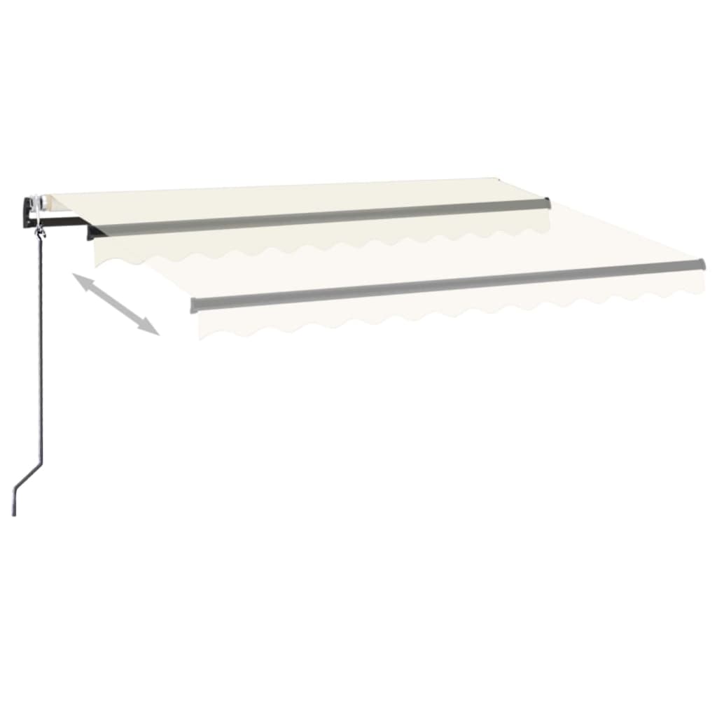Automatische Markise mit LED & Windsensor 300x250 cm Creme